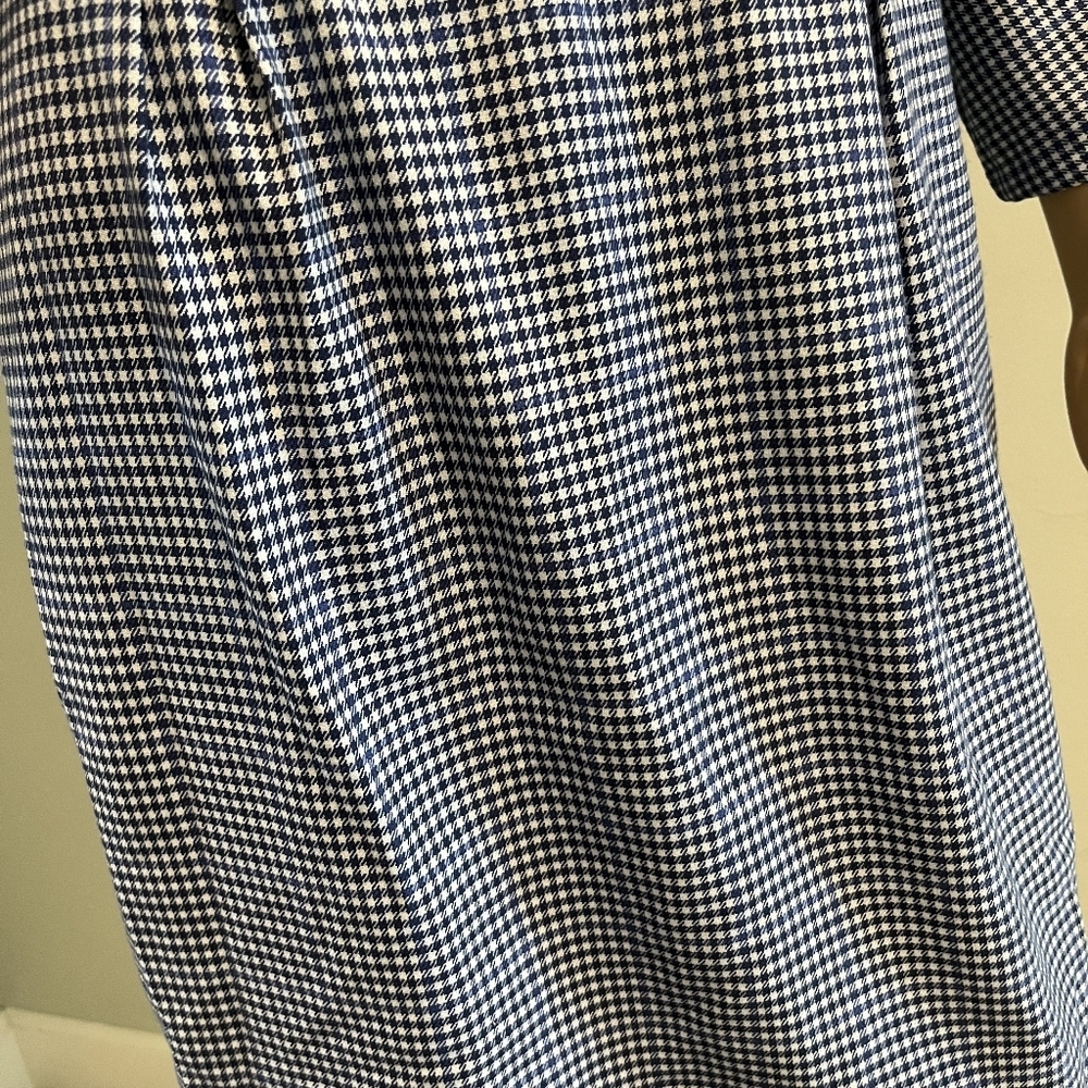 Trina Turk Amar Dress Navy & White Check Size 6    New With Tags - Picture 8 of 16